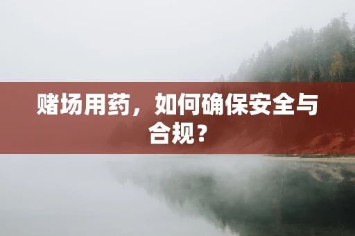 赌场用药，如何确保安全与合规？