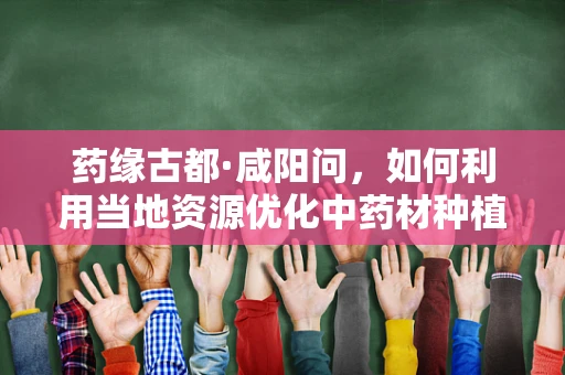 药缘古都·咸阳问，如何利用当地资源优化中药材种植，促进中医药发展？