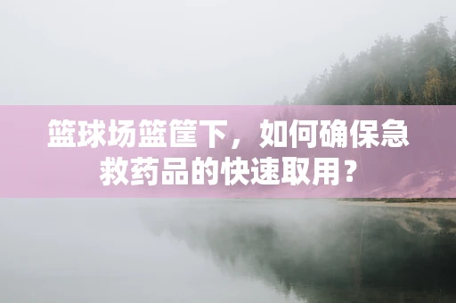 篮球场篮筐下，如何确保急救药品的快速取用？