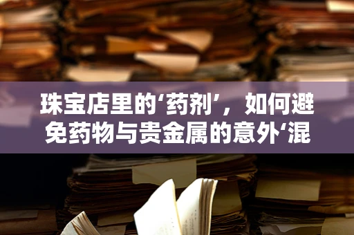 珠宝店里的‘药剂’，如何避免药物与贵金属的意外‘混搭’？