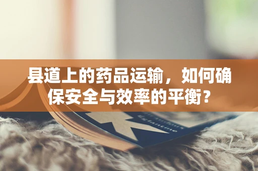 县道上的药品运输，如何确保安全与效率的平衡？