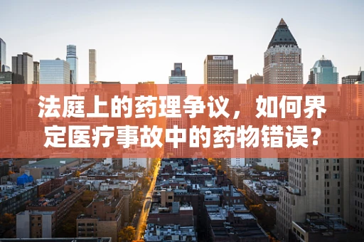 法庭上的药理争议，如何界定医疗事故中的药物错误？