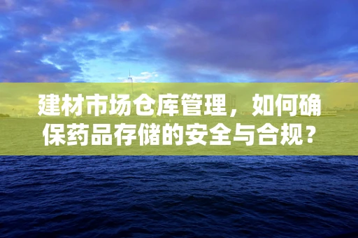 建材市场仓库管理，如何确保药品存储的安全与合规？