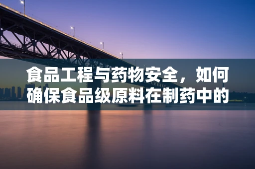 食品工程与药物安全，如何确保食品级原料在制药中的合规使用？