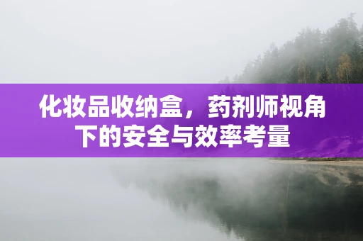 化妆品收纳盒，药剂师视角下的安全与效率考量